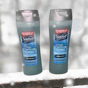 2- Suave Daily Clarifying Cleansing Shampoo 15 oz. All hair types Discontinued
